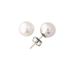 7-7.5mm Natural Freshwater Pink, White and Black Pearl Earring Set in 14k Gold