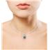 All Natural Freshwater Black Cultured Pearl and Diamond Pendant in .925 Sterling Silver