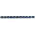 11 Carat Emerald Cut Sapphire Bracelet in .925 Sterling Silver 