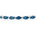 14k White Gold Diamond and  Sapphire   Bracelet