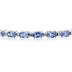 14k White Gold Diamond and  Tanzanite  Bracelet