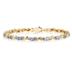 10k Yellow Gold Diamond and Tanzanite Bracelet