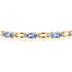 14k Yellow Gold Diamond and  Tanzanite   Bracelet