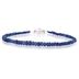 20 Carat All Natural Beaded Sapphire Bracelet with Magnetic Clasp