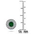 1/3 Carat TW Diamond and Emerald Earrings 10K White Gold