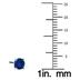 1/2 Carat TW Natural 4MM Sapphire Stud Earrings in .925 Sterling Silver