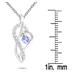 Tanzanite and Diamond Pendant in 10K White Gold