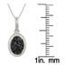 1/5 Carat Sapphire Drusy Pendant in .925 Sterling Silver