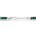 300 Carat All Natural Genuine Emerald Necklace in .925 Sterling Silver 
