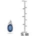4.00 Carat All Natural Sapphire and Diamond Matching Set in .925 Sterling Silver