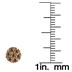 1/2 Carat Genuine Champagne Diamond Cluster Set in .925 Sterling Silver
