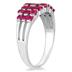 2.50 Carat All Natural Ruby Estate Brilliance Ring in Solid .925 Sterling Silver