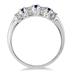 Sapphire and Diamond Ring 14K White Gold