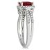 2.25 Carat Ruby and Diamond Ring in 10K White Gold