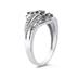 Black and White Diamond Ring in 10K White Gold
