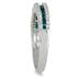 2/5 Carat TW Blue and White Diamond Ring in 10K White Gold