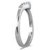 1/10 Carat TW Diamond Twist Ring in 10K White Gold