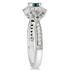 10k White Gold 4/5 Carat TDW Blue Antique Diamond Ring