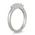 1/2 Carat 5 Stone Diamond Wedding Band in 10K White Gold 