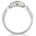 Genuine Black and White Diamond Ring in .925 Sterling Silver