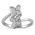 1/4 CTW Diamond Butterfly Ring in Sterling Silver