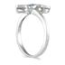 0.25CTW Blue Diamond Butterfly Ring in Sterling Silver