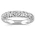 1/10 Carat TW Diamond Antique Band in 10K White Gold