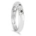 1/10 Carat TW Black Diamond Antique Band in 10K White Gold