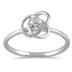 Diamond Swirl Promise Ring in 10K White Gold