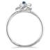 Diamond Swirl Promise Ring in 10K White Gold