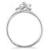 Diamond Swirl Promise Ring in 10K White Gold