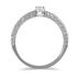 Antique Diamond Promise Ring in 10K White Gold