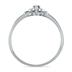 0.03 Carat TW Blue Diamond Promise Ring in 10K White Gold 