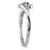 1/4 Carat Black and White Three Stone Diamond Ring in .925 Sterling Silver