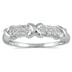 1/10 Carat Diamond Hugs and Kisses 8 Stone Ring in .925 Sterling Silver