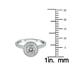 3/4 Carat TW Diamond Halo Ring in 14K White Gold