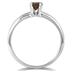 1/4 CTW Cognac Diamond Ring in 14K White Gold