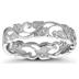 1/10 Carat TW Diamond Leaf Ring in 10K White Gold
