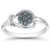 1/4 Carat TW Blue Diamond Love Knot Ring in 10K White Gold