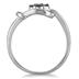 1/4 Carat TW Blue Diamond Love Knot Ring in 10K White Gold