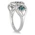 1/4 Carat TW Blue Diamond Ring in 10K White Gold