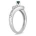 1/2 Carat T.W Blue and White Diamond Ring in 10K White Gold