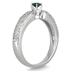 3/5 Carat TW Blue and White Diamond Ring in 10K White Gold