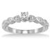 1/4 Carat Diamond Promise Ring in 10K White Gold
