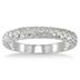 1/4 Carat TW Diamond Wedding Band Ring in 10K White Gold