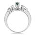1/3 Carat T.W Blue and White Diamond Ring in 10K White Gold