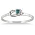 Genuine Blue Diamond Ring in .925 Sterling Silver
