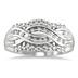 1/3 Carat Diamond I Love Mom Ring in 10K White Gold