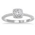 1/2 Carat Diamond Engagement Ring in 10K White Gold