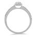 1/2 Carat Diamond Engagement Ring in 10K White Gold